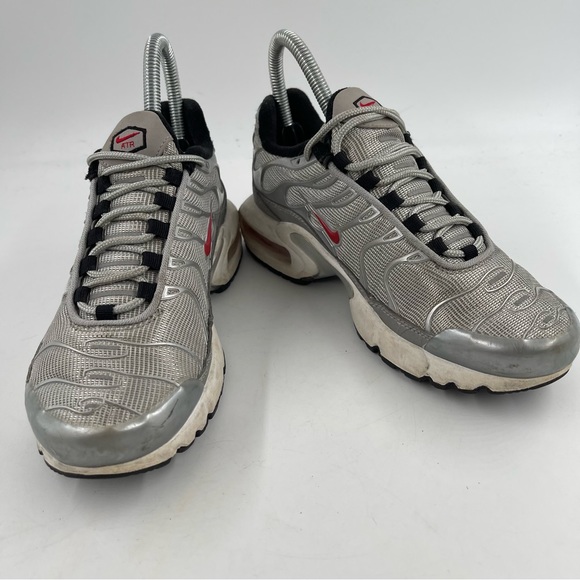 Nike Kids Air Max Plus QS Silver Bullet GS Silver Running Shoes - Size 4 Y - Picture 9 of 11